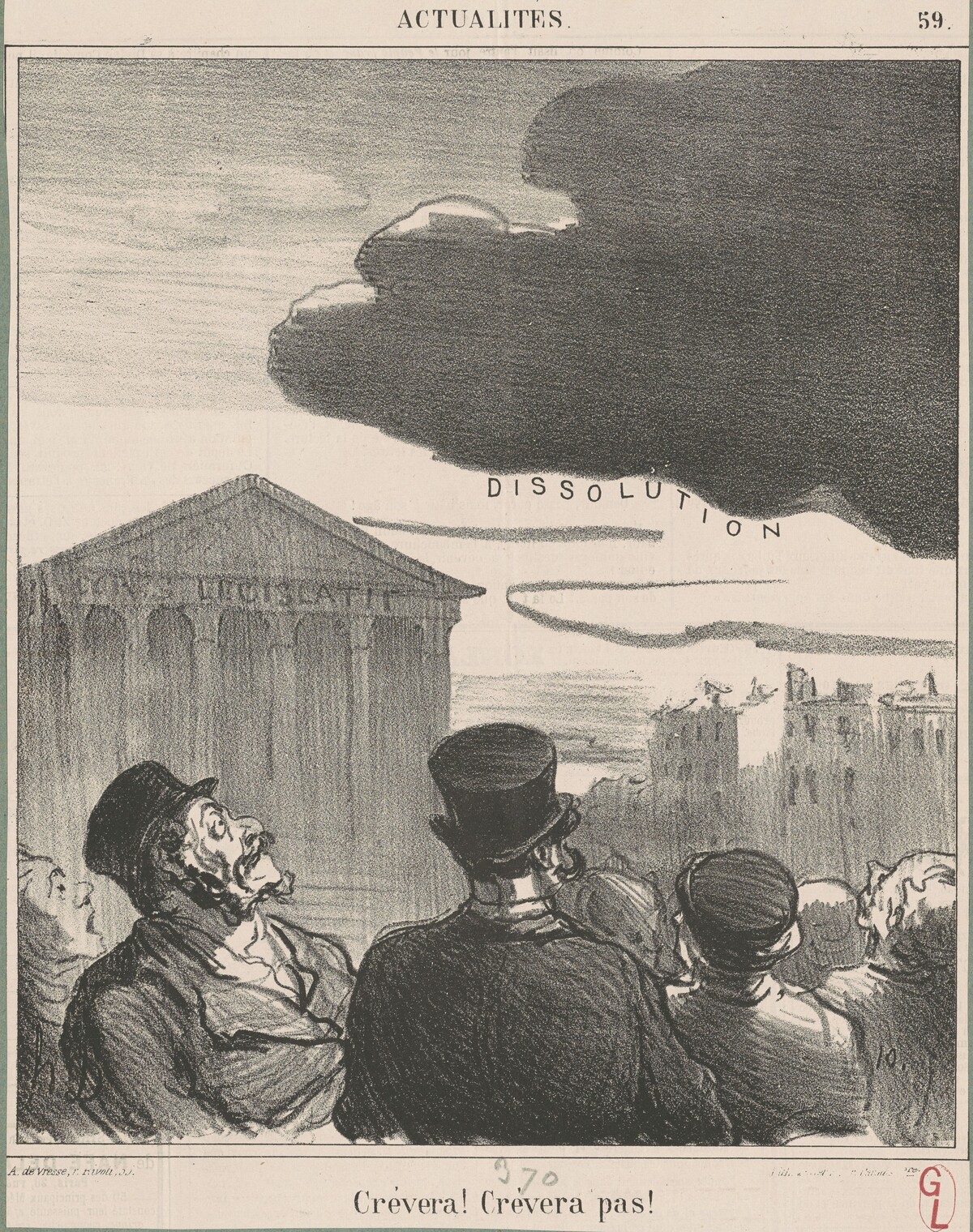 Crévera! Crévera pas! by Honoré Daumier