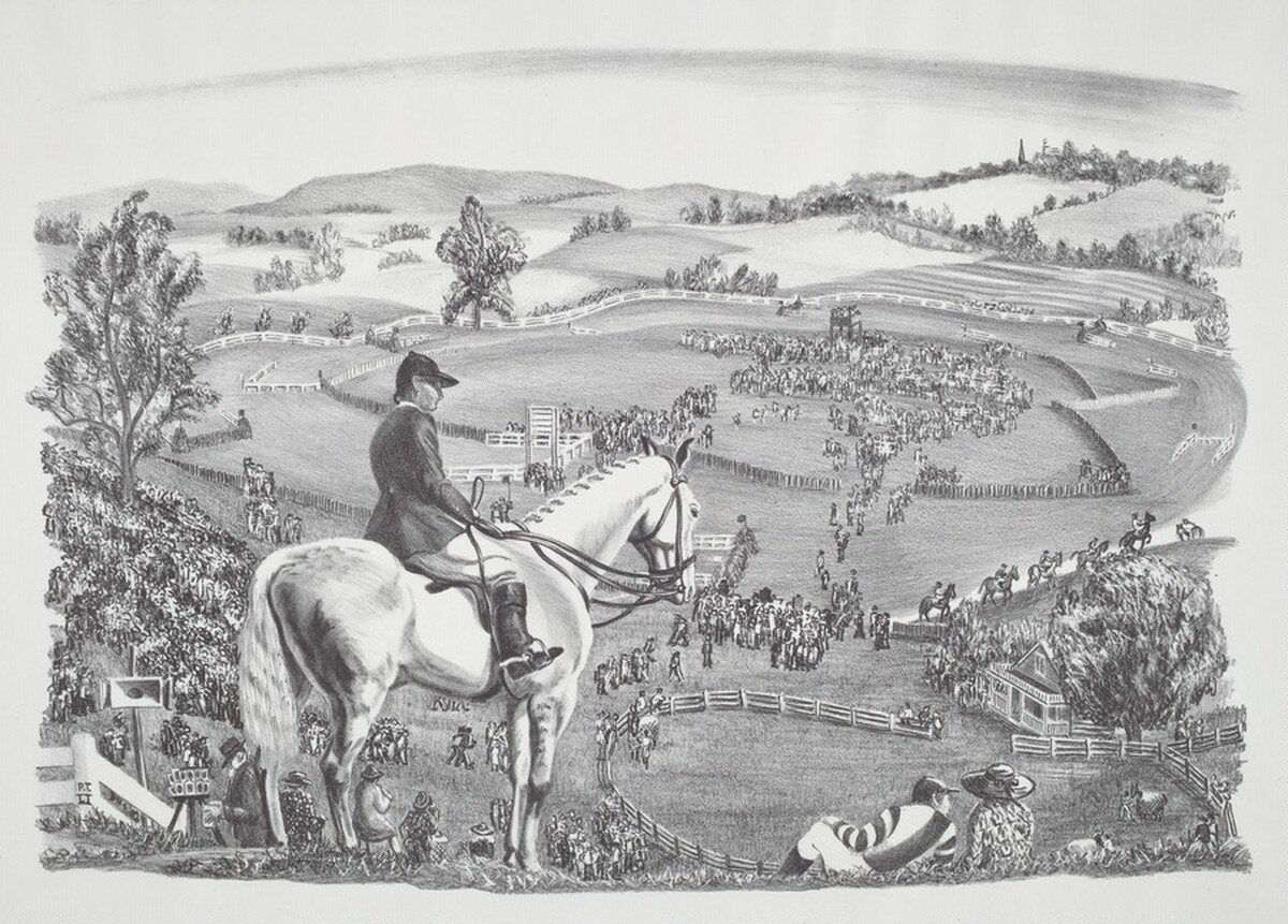 Steward, Course and Paddock by Prentiss Taylor