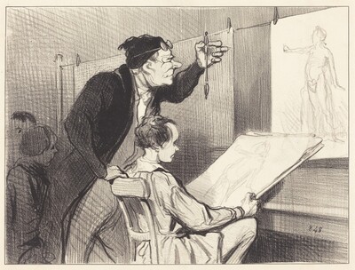 Mission pénible et délicate du professeur de dessin...