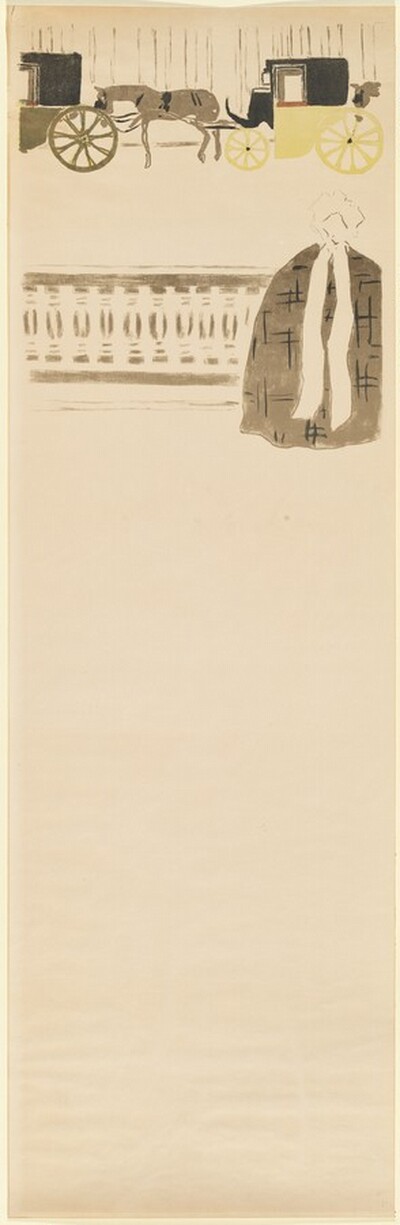 Promenade des Nourrices, Frise des Fiacres [far left panel]