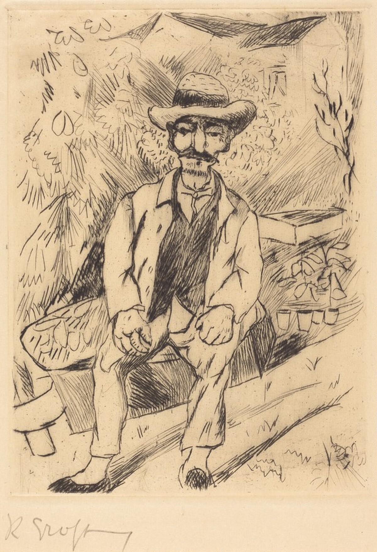 Man Seated by Rudolf Grossman