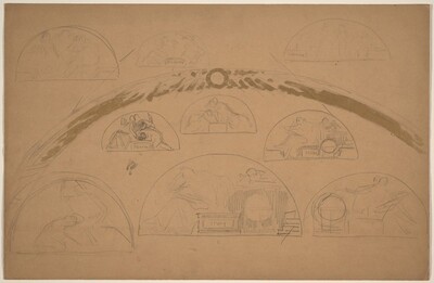 Studies for Lunettes [recto]