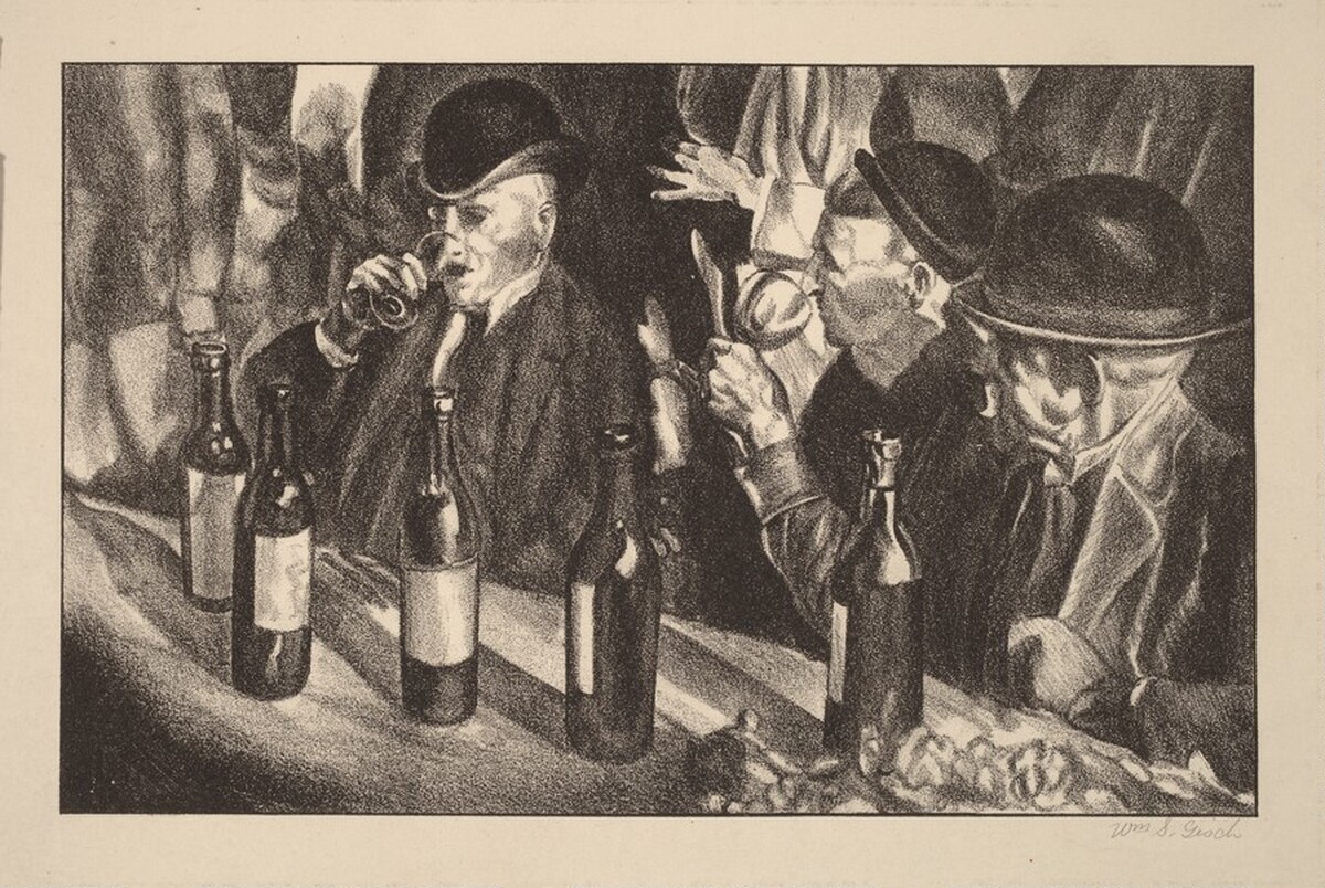 Untitled (In a French Cafe) by William S. Gisch
