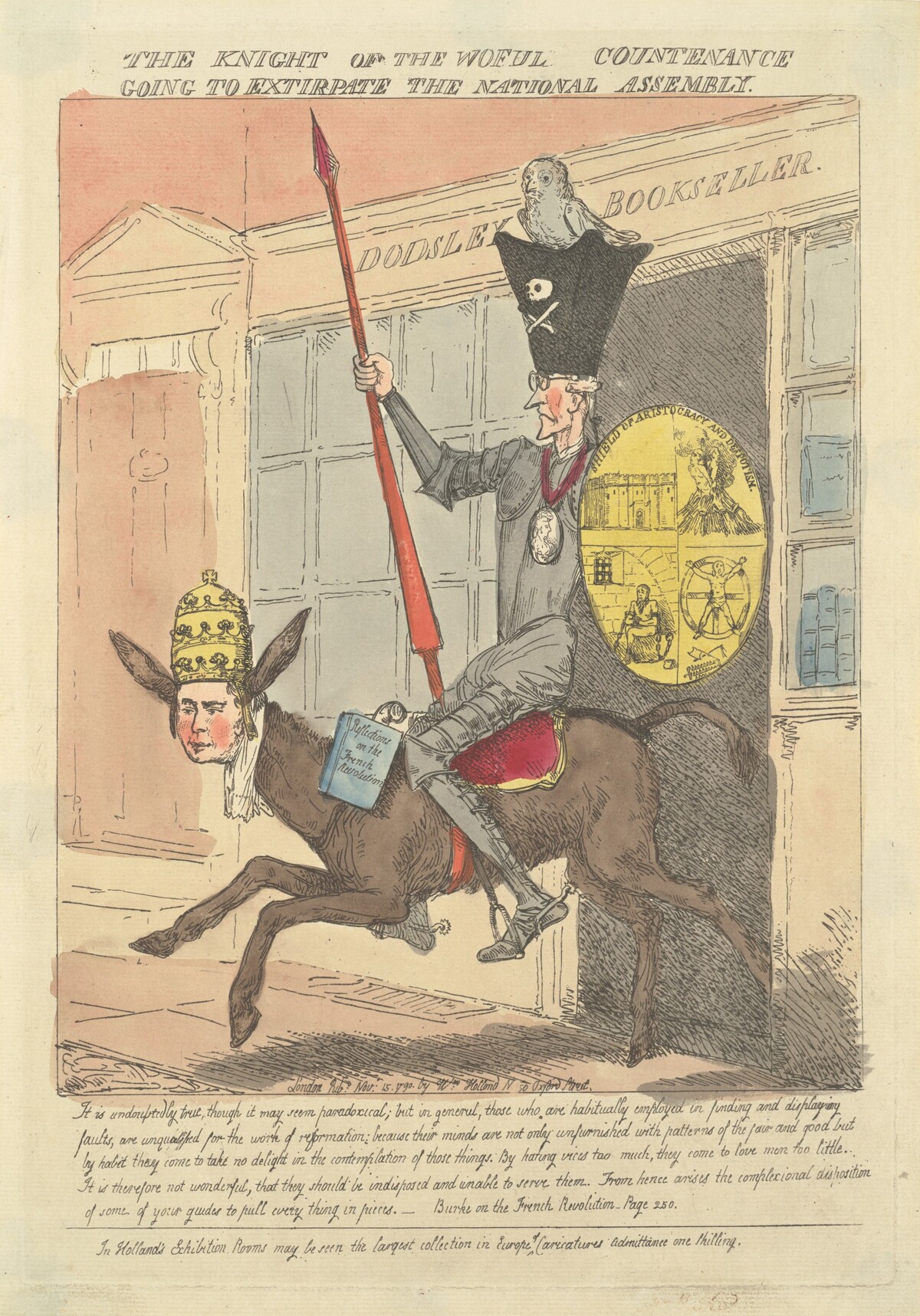 The Knight of the Woeful Countenance Going to Extirpate the National Assembly by Frederick George Byron