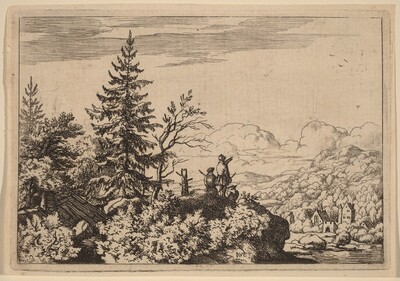 Two Men on a Hill