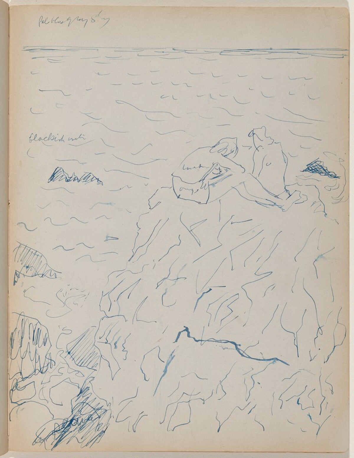 Bathers on the Rocks by Milton Avery