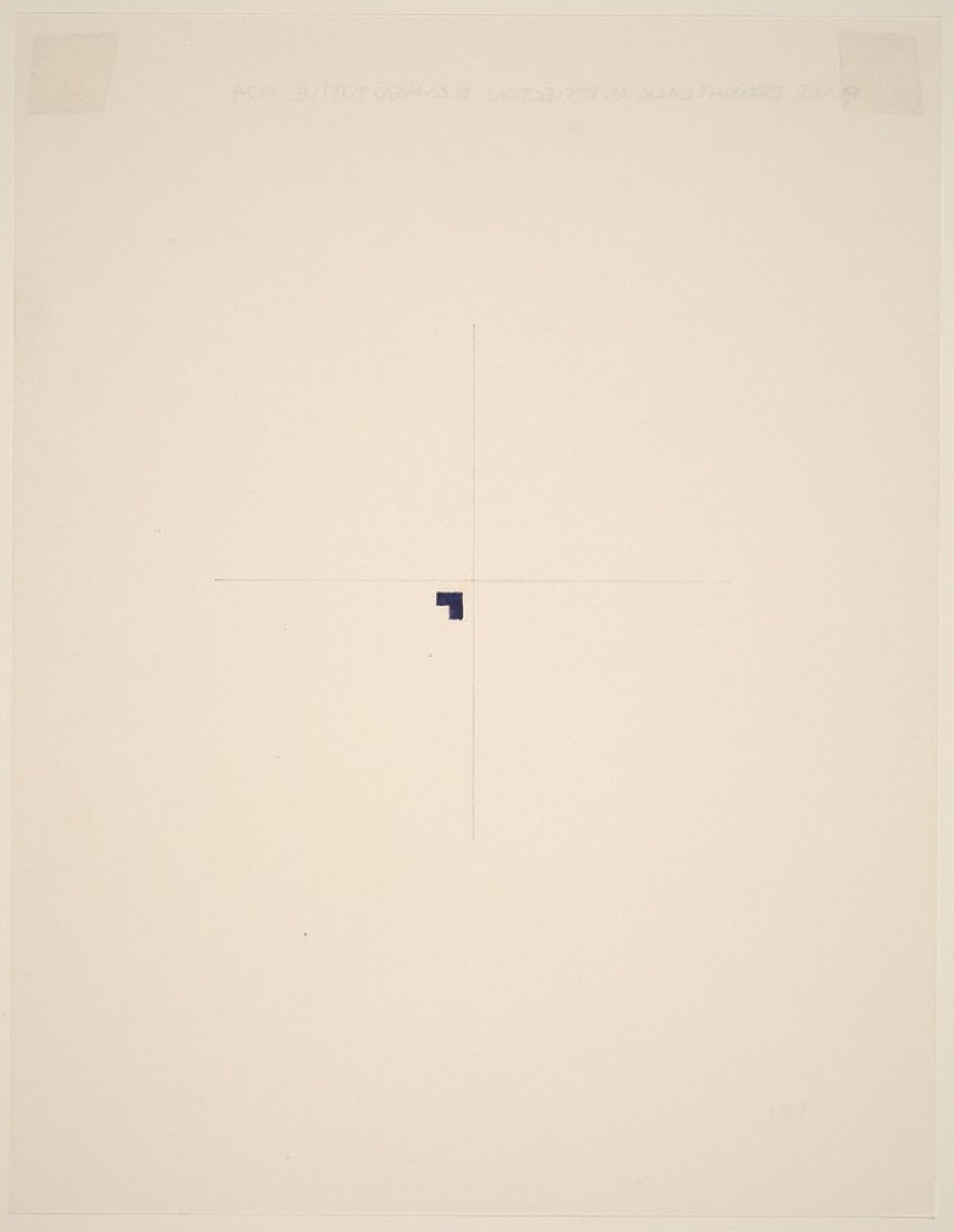 Plane Brought Back as Reflection by Richard Tuttle
