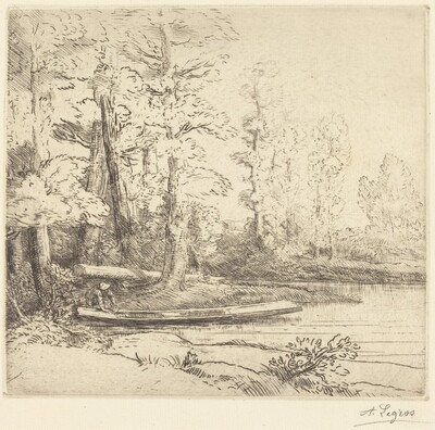 Trees at Water's Edge (Les arbres au bord de l'eau)
