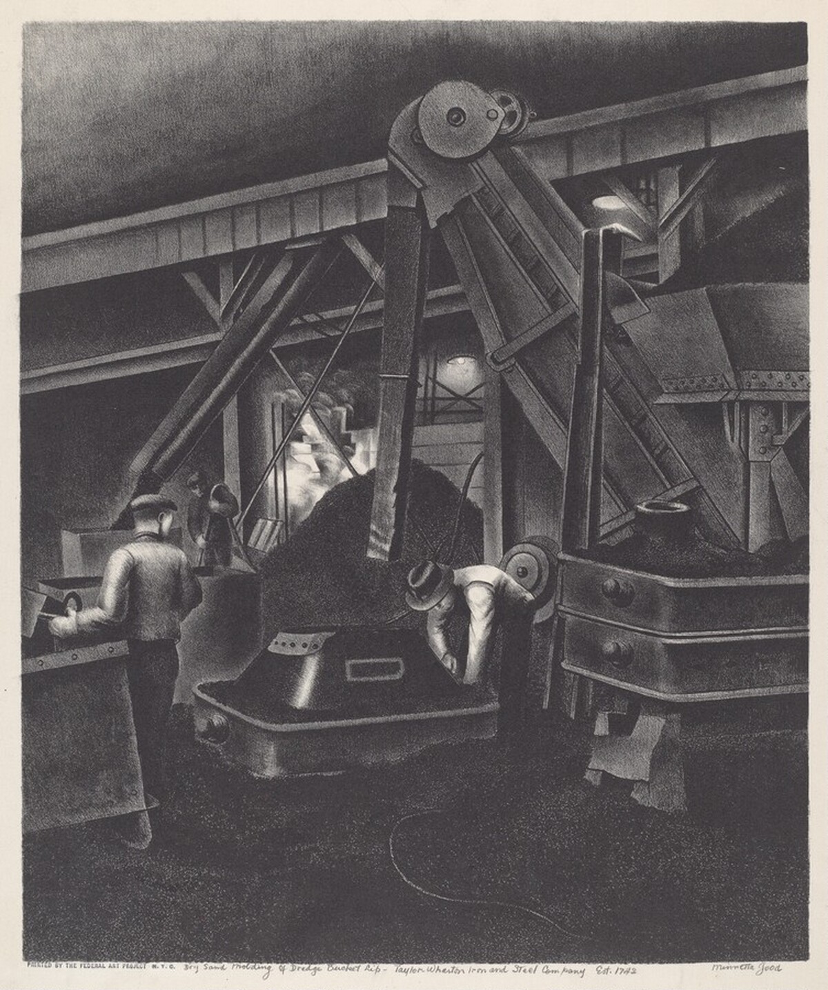 Dry Sand Molding of Dredge Bucket Lip - Taylor Wharton Iron and Steel Company Est. 1742 by Minnetta Good