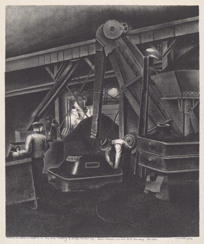 Dry Sand Molding of Dredge Bucket Lip - Taylor Wharton Iron and Steel Company Est. 1742