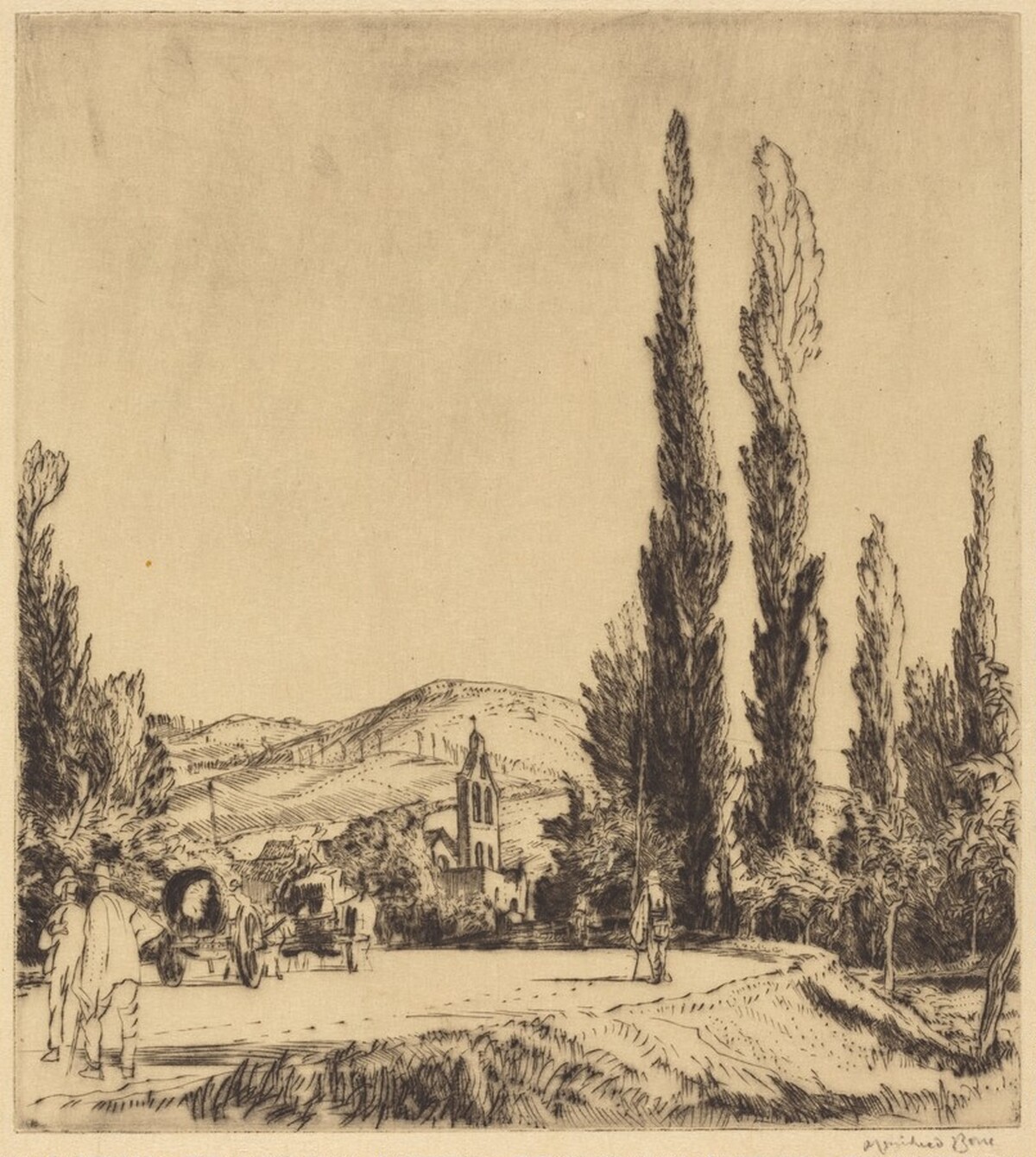 A Road in the Marche by Sir Muirhead Bone