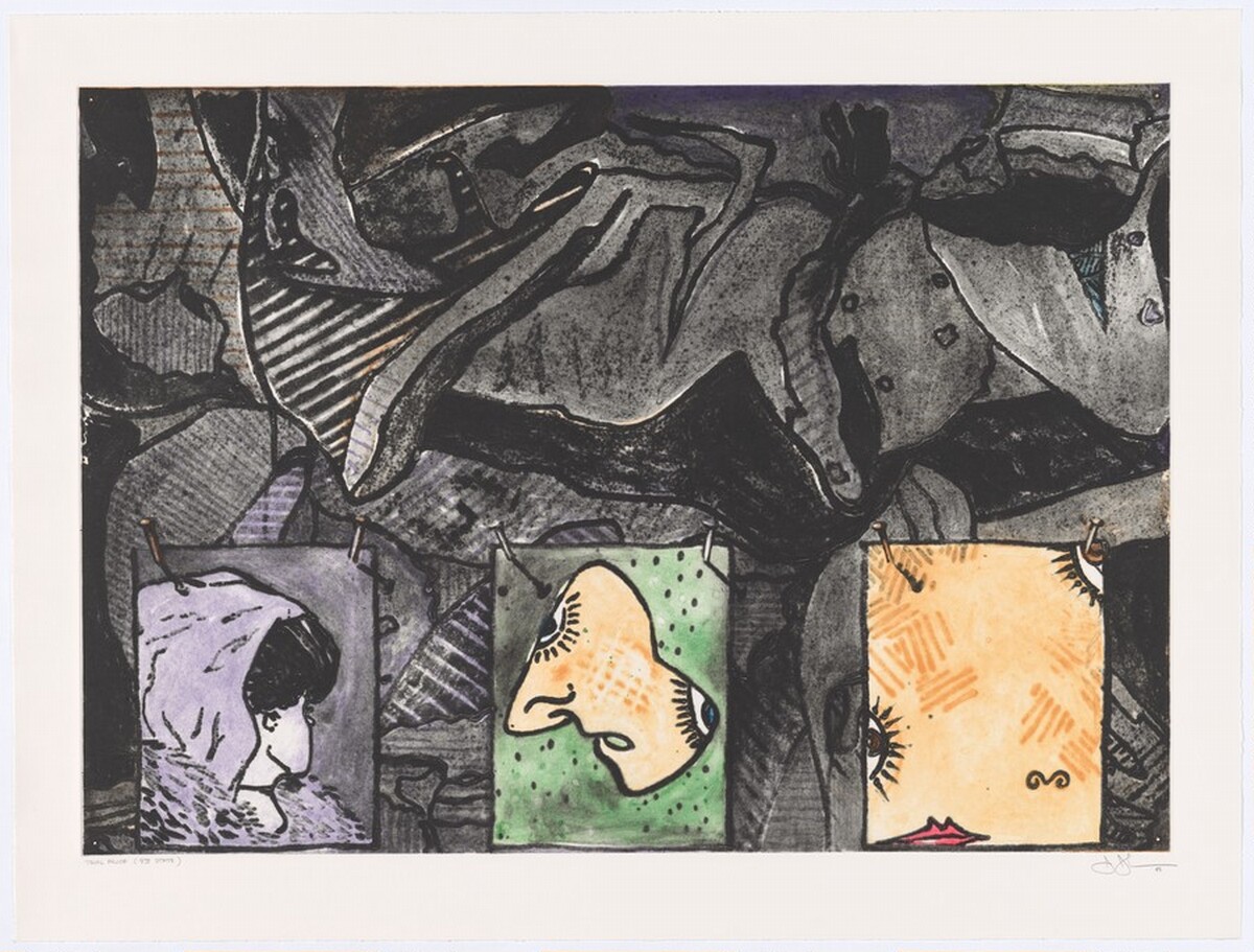 Untitled [trial proof of 4th state] by Jasper Johns