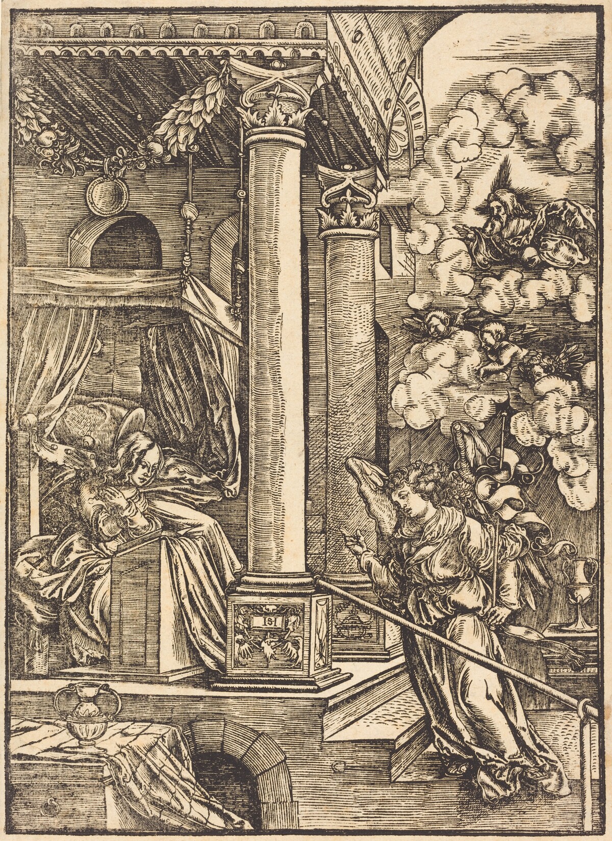 The Annunciation by Hans Leonard Schäufelein