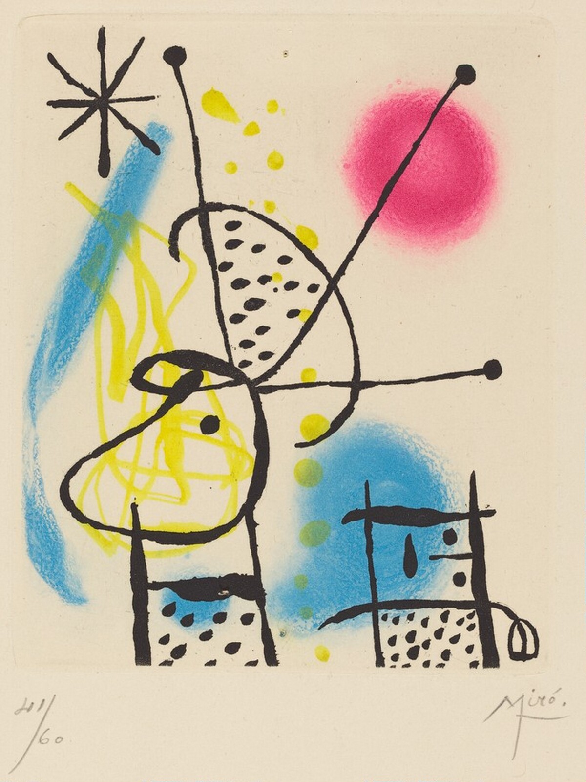 La Bague d'Aurore (Jewel of the Dawn), No. 6 by Joan Miró