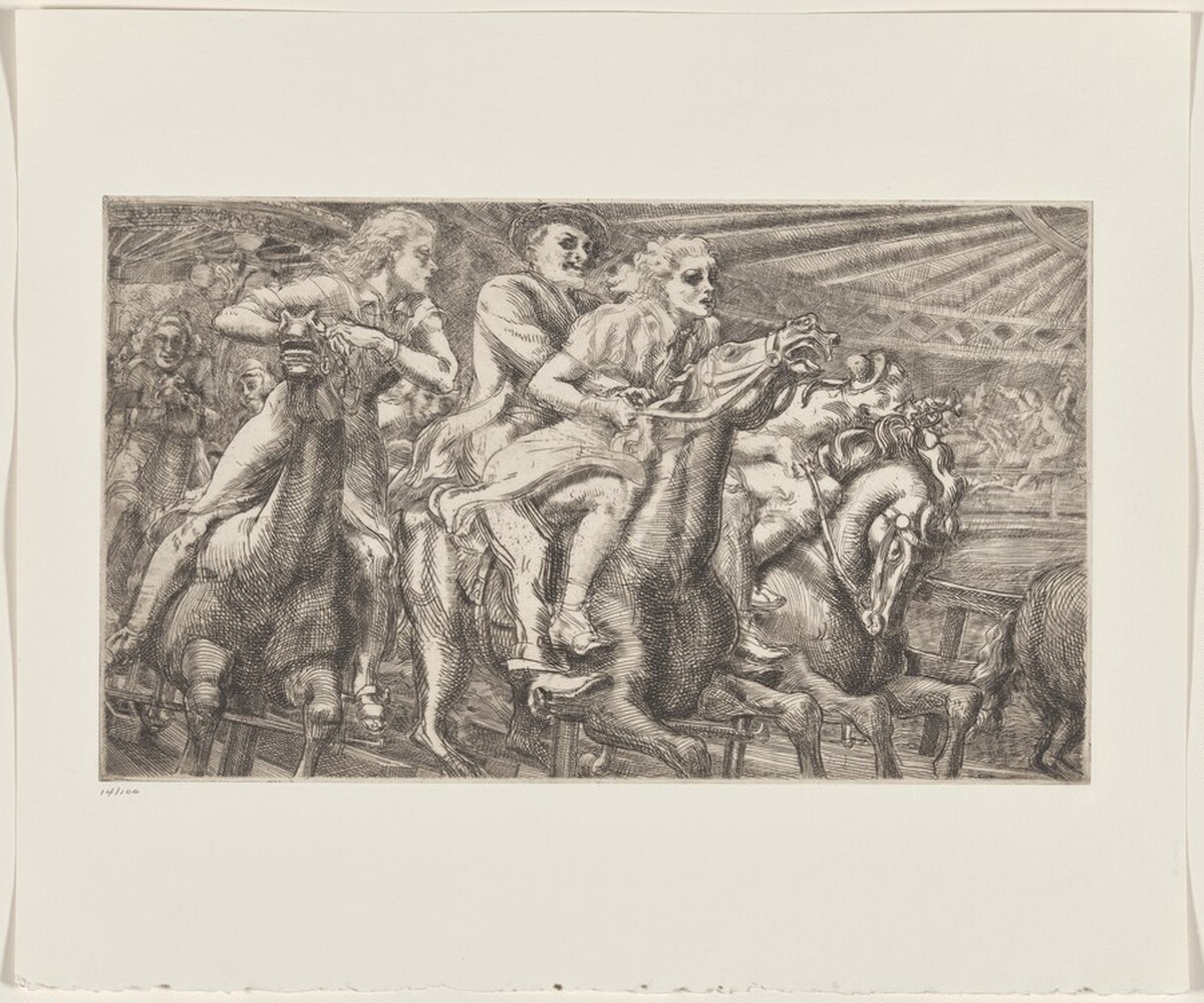 Wooden Horses by Reginald Marsh
