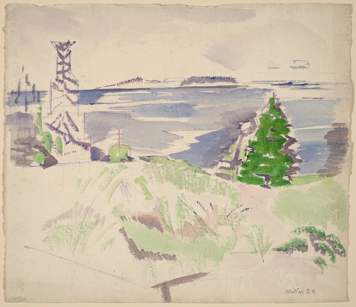 Small Point, Maine No. 3 by John Marin