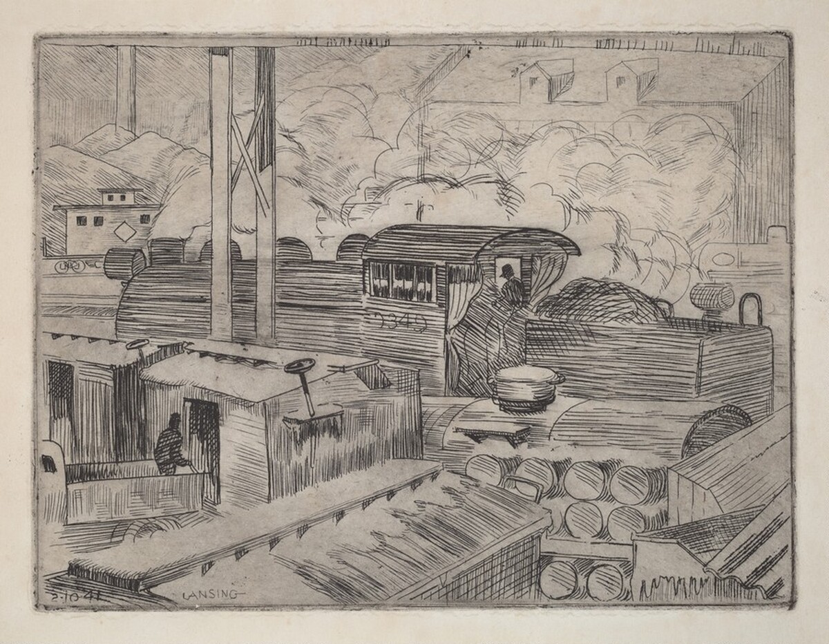 Back Spur (Switcher in Hoover Yard) by Cooper Nott Lansing