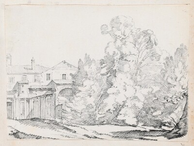 Trees Screening a House Built on Ancient Ruins