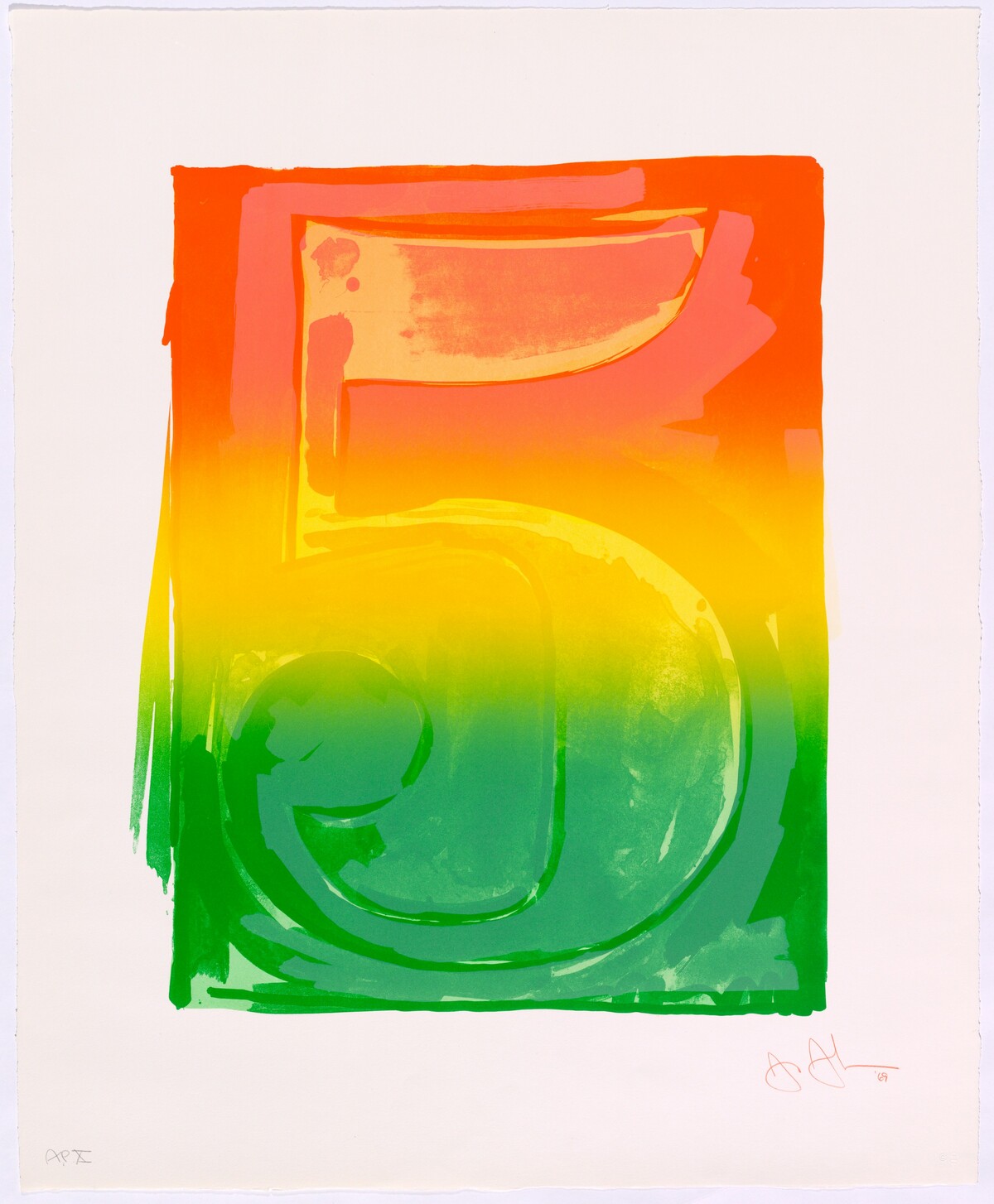 Figure 5 [artist's proof] by Jasper Johns