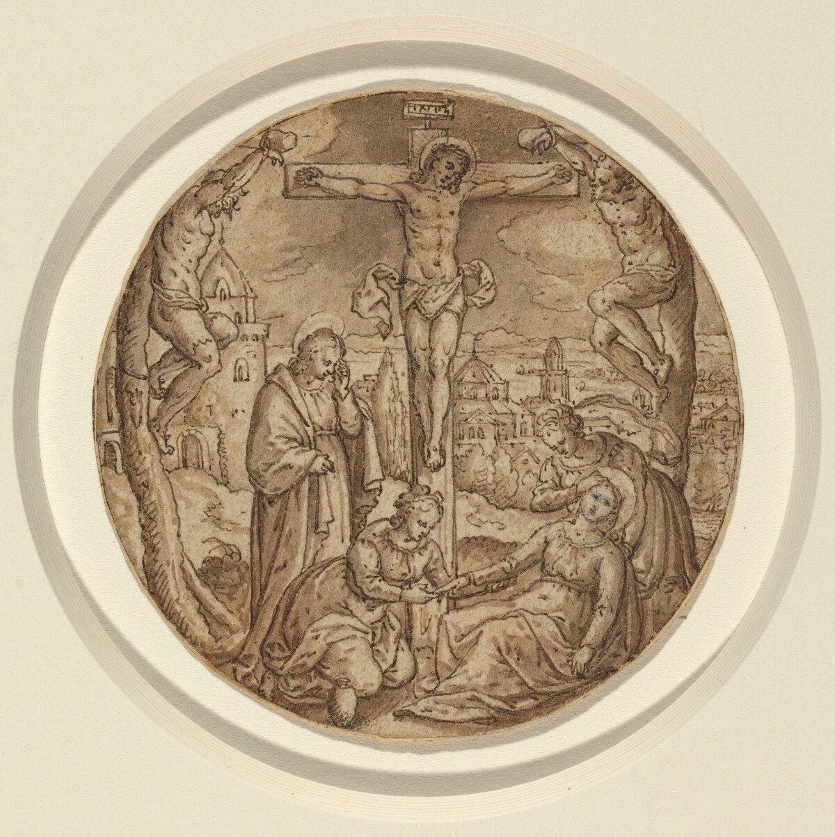 The Crucifixion by Hans Bol