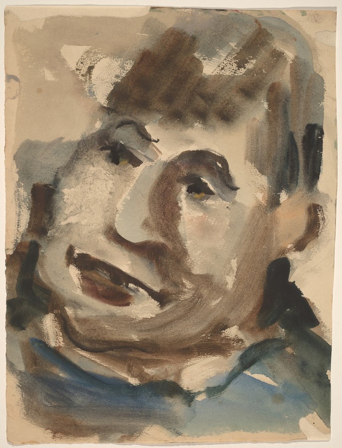 Portrait of a Man, Head Turned Slightly to Left by Mark Rothko