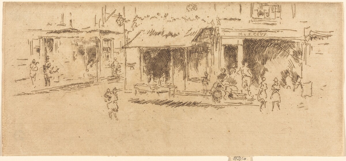 Saint James's Place, Hounsditch by James McNeill Whistler