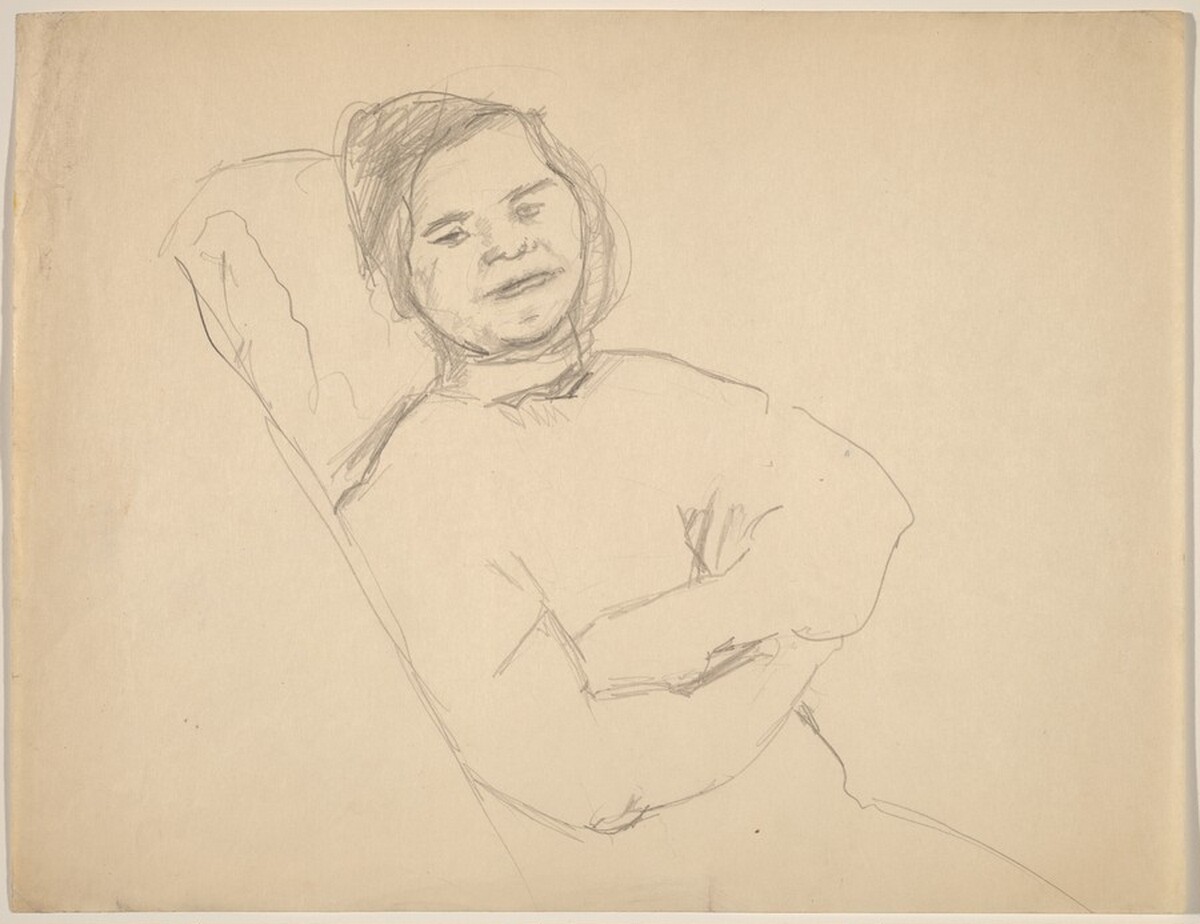 Seated Woman, Head Turned to Viewer, Arms Crossed by Mark Rothko