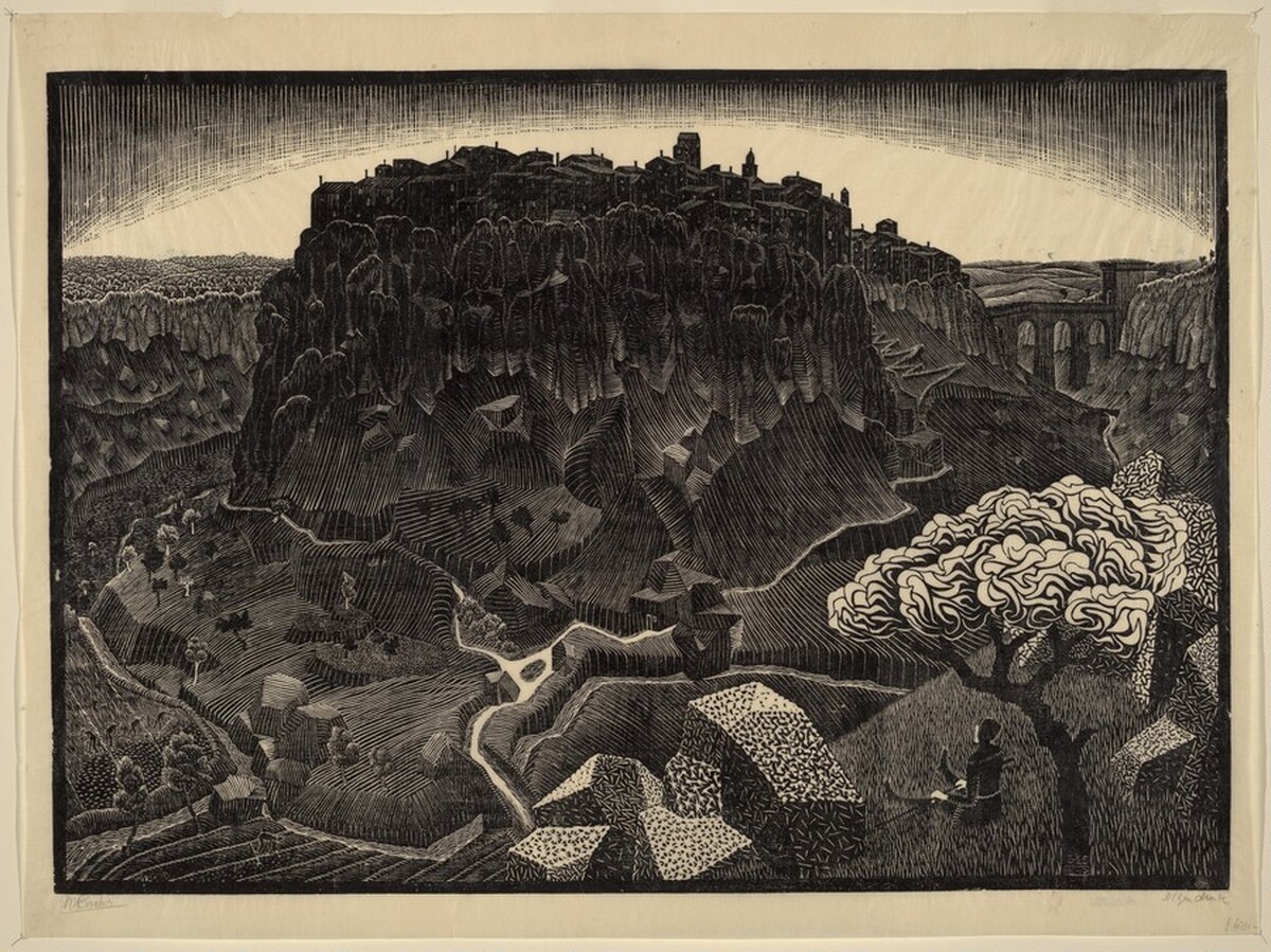 Vitorchiano nel Cimino by M.C. Escher
