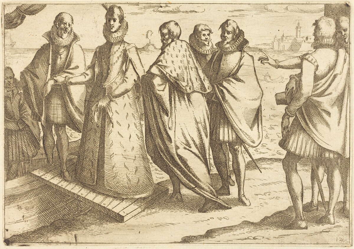 Embarkation at Genoa by Jacques Callot