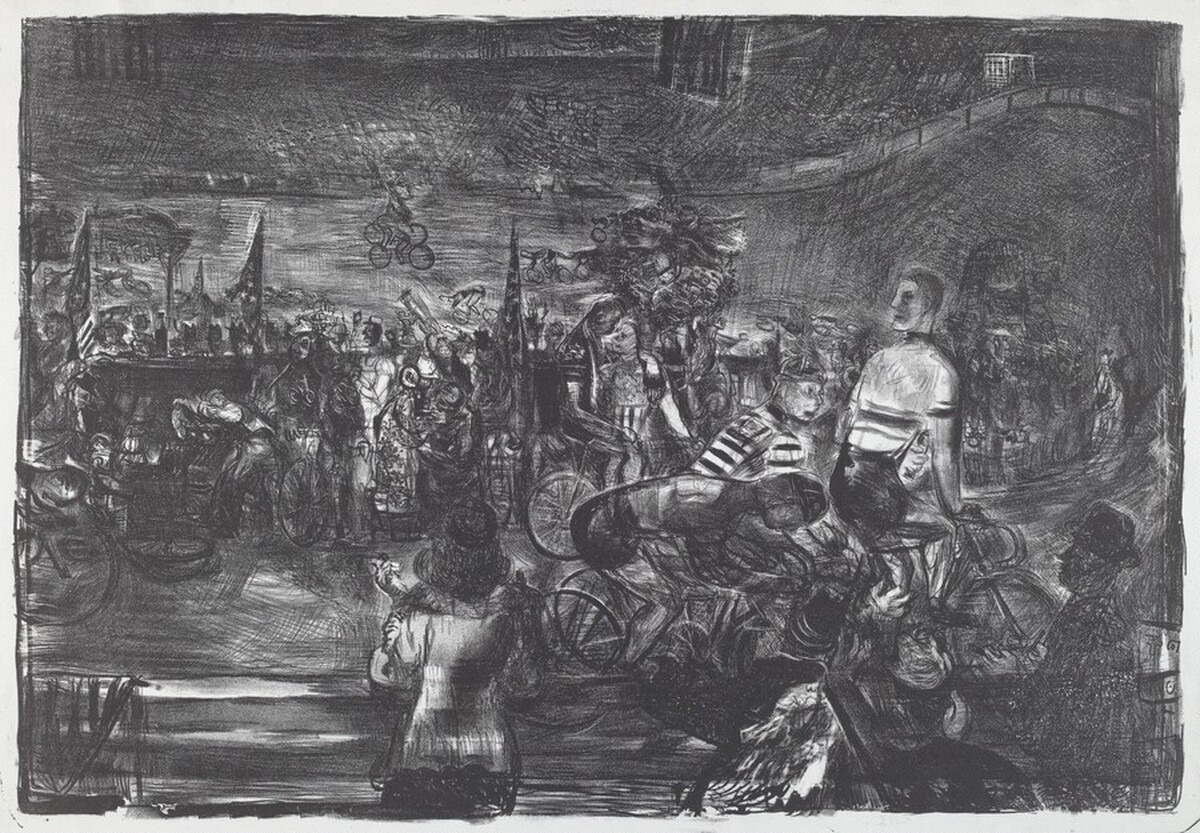 Relief Riders -- Six Day Bicycle Race by Francis Chapin
