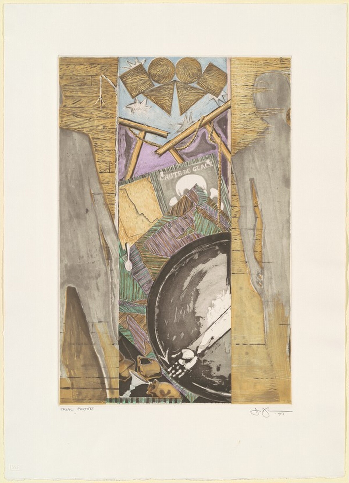 The Seasons (Fall) [trial proof] by Jasper Johns