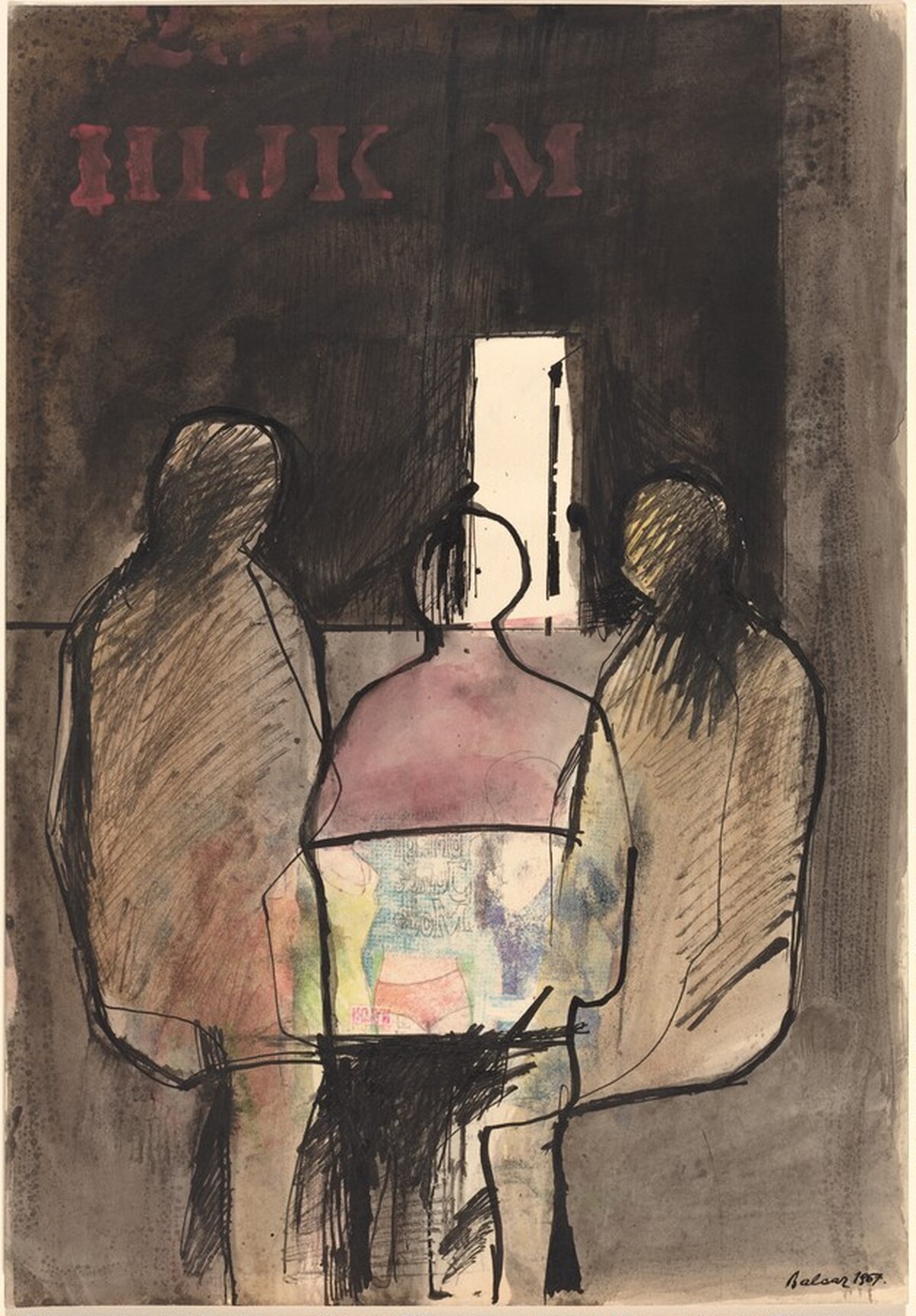 Three Figures in a Room by Jirí Balcar