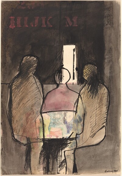 Three Figures in a Room