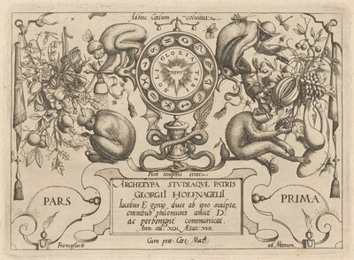 Archetypa studiaque patris Georgii Hoefnagelii [Part 1, Title Page]
