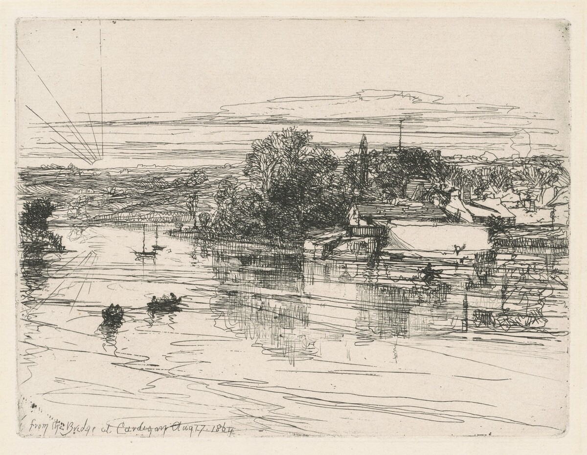 Cardigan Bridge by Francis Seymour Haden